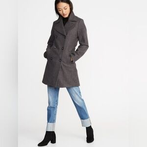 Old Navy Dark Gray Pea Coat